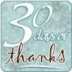 30 days of thanks button